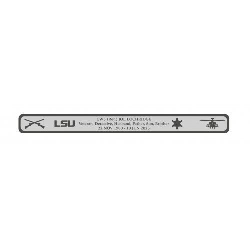 Lochridge, CW3 Joe Memorial Stainless Steel Bracelet 6" small size - pre-order to ship in Aug